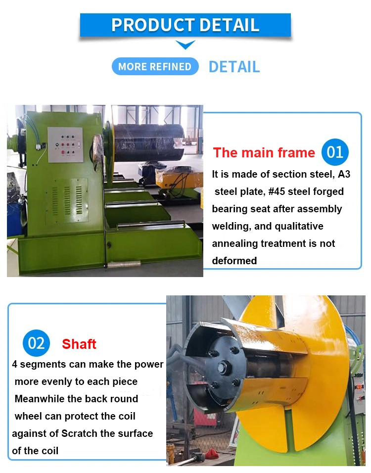 Customized Aluminum Steel Coil Manual Uncoiler Decoiler Machine /Hydrualic Uncoiler&Unwinder Machines