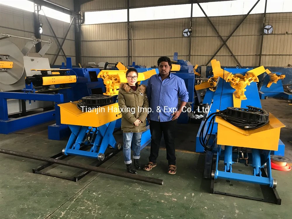 3t/5t/8t/10t/15t Full-Automatic Metal Sheets Uncoiler Steel Coil Hydraulic Decoiler Unwinder Machine for Sheet Metal Unwinding