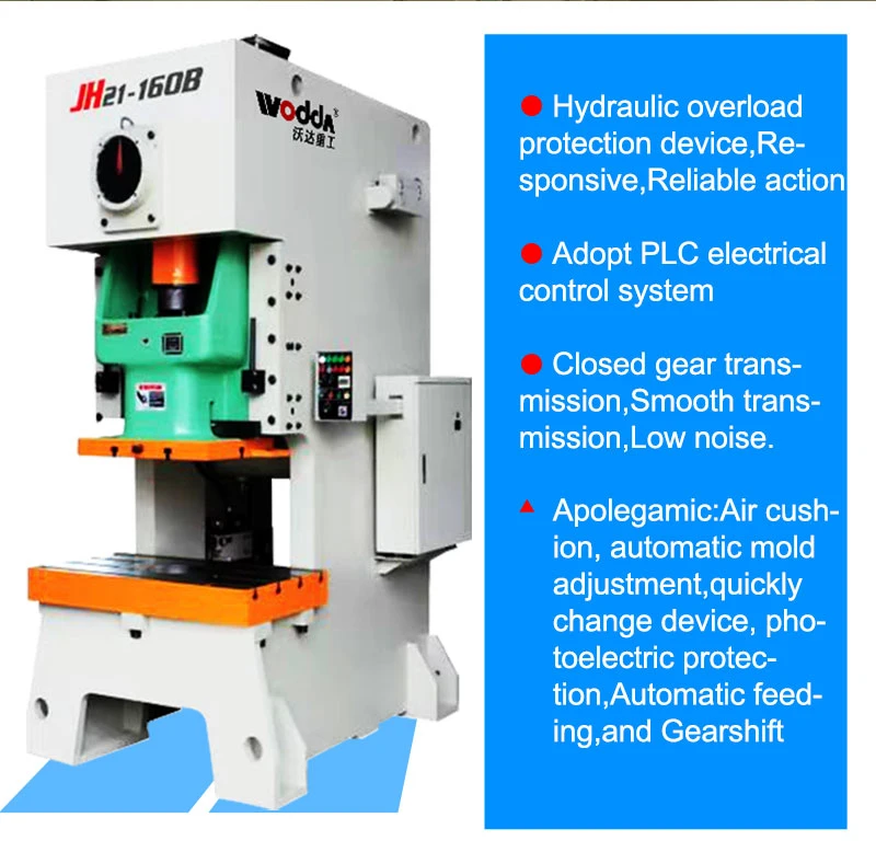 Mechanical Open Type Press Deep Throat Metal Plate Punching Machine